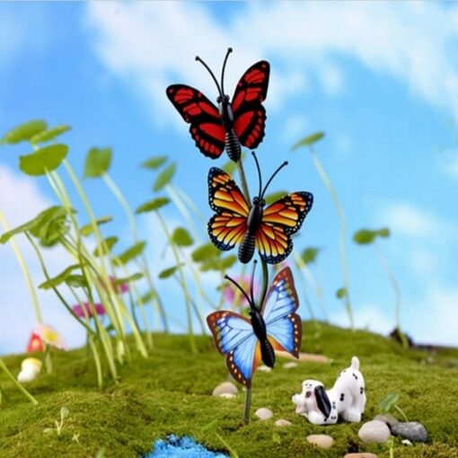 Bunch of Colorful Butterflies Garden Yard Planter for Decoration