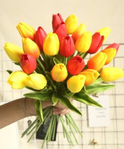 29189 mug7u7 247x296 - 10PCS Artificial Flowers Garden Tulips for Home Decoration
