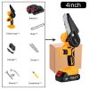1200W 4in/6in Electric Portable Mini Saw Used For Garden Trimming (With Battery)