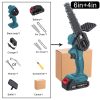 4/6 Inch 1200W Mini Pruning Saw Electric Chainsaws Removable For Garden Trimming