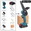 4/6 Inch 1200W Mini Pruning Saw Electric Chainsaws Removable For Garden Trimming